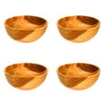 thumbnail image 1 of Round Teak Wood Bowl - Jumbo 4-Pack, 1 of 5
