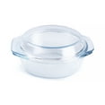thumbnail image 1 of Round Tempered Glass Casserole Dish with Glass Lid - 0.65Liter, 1 of 6
