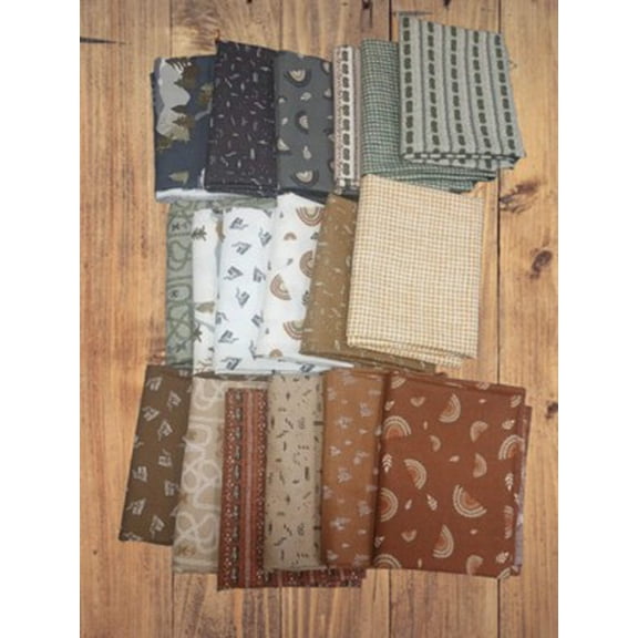 'Round The Mountain Trains Fabric - 1 lb Scrap Bundle (Single Bundle)