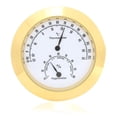 thumbnail image 1 of Round Thermometer Hygrometer Humidity Temperature Meter for Violin Guitar Case (Gold), 1 of 8