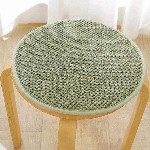 Round Thickened Cushion, Balcony Bedroom Chair Cushion, Soft Comfortable Seat Pad with Anti-slip Strap, Durable Long-lasting Filling, Suitable for All Seasons, 25cm