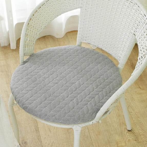 Round Thickened Cushion for Chair | 30cm Diameter | Non-Slip Strap | Soft Comfortable Seat Pad for Bedroom, Balcony, Living Room | 1 Cushion
