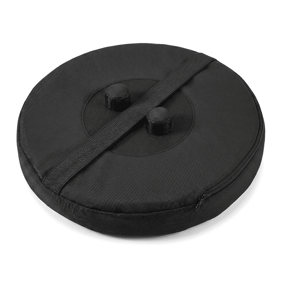 Round Thickened Folding Stool Cushion with Memory Foam, Portable Seat Cushion for Retractable Camping Stool, Outdoor Travel Accessory, Waterproof Oxford Fabric, Black (1 Pack, Stool Not Included)
