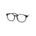 thumbnail image 1 of Round Thin Keyhole Horn Rim Plastic Reading Glasses Black +2.5, 1 of 4