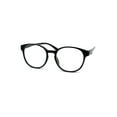 thumbnail image 1 of Round Thin Keyhole Horn Rim Plastic Reading Glasses Black +3.0, 1 of 4