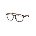 thumbnail image 1 of Round Thin Keyhole Horn Rim Plastic Reading Glasses Tortoise +1.0, 1 of 4