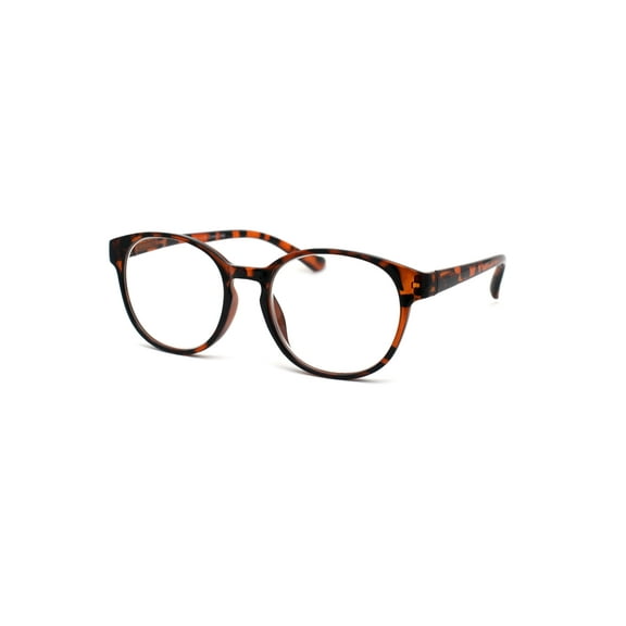 Round Thin Keyhole Horn Rim Plastic Reading Glasses Tortoise +1.5