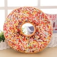 thumbnail image 1 of Round Throw Pillo Cover 16 Inch Donut,Comfortable Soft Plush Funny Food Shaped Pillow Light Weight Seat Pad Cushion for Couch, Chair, Floor, Sofa, 1 of 5