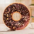 thumbnail image 1 of Round Throw Pillo Cover 16 Inch Donut,Comfortable Soft Plush Funny Food Shaped Pillow Light Weight Seat Pad Cushion for Couch, Chair, Floor, Sofa, 1 of 5