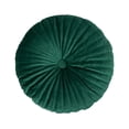 thumbnail image 1 of Round Throw Pillow Velvet Home Decoration Pleated Round Pillow Cushion for Couch Chair Bed 15 inch, 1 of 6