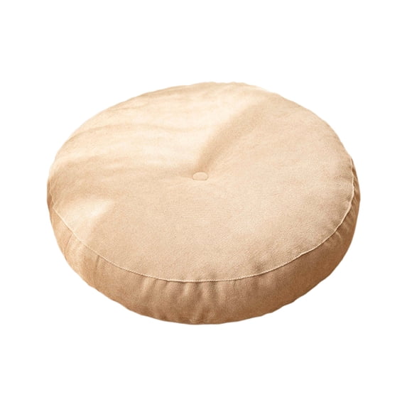 Round Throw Pillows -Super Soft Pillows -Like Touching Decorative Circle Floor Cushion for Couch Bed Sofa Office Car Beige