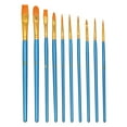 thumbnail image 1 of Round Tip Paint Brushes (Nylon Artist Brush Set, Watercolor Oil Brush), 10 Versatile Brushes Handle All Paint Types, Round Tip Brushes Nylon Brushes Artist Wood Brushes For(#B), By Meiiso, 1 of 5
