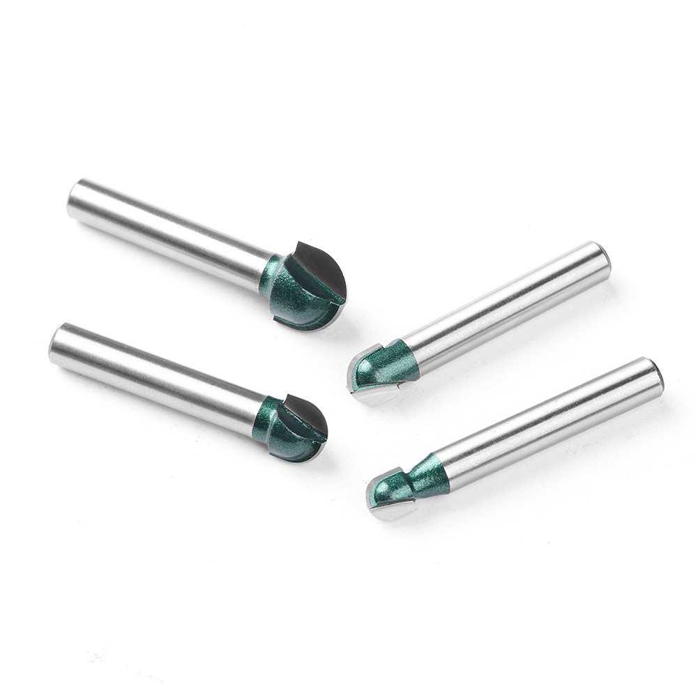 Round Tip Router Bits 4 Pack for Cnc Woodworking and Decorative ...