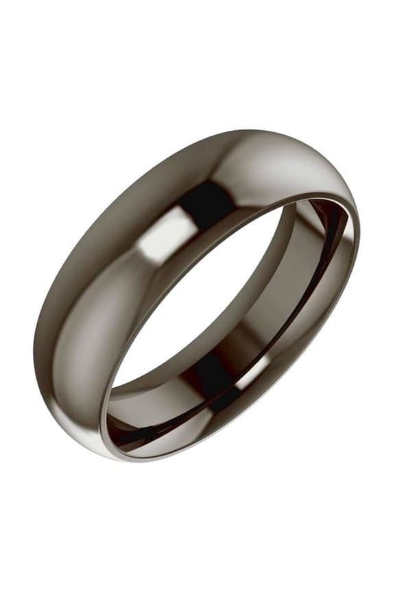 Titanium 6mm Comfort-fit Half-round Wedding Band Ring Size 11 Wedding Band for Women and Men