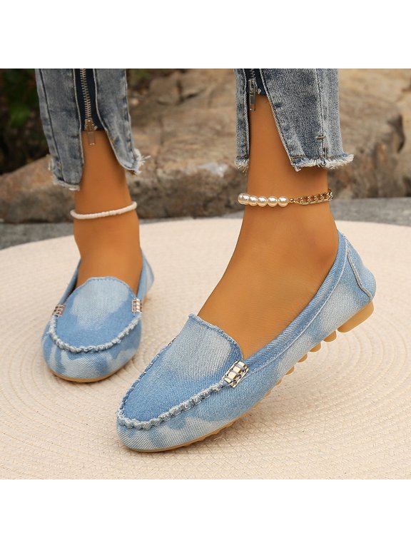 Round Toe Flat Loafers