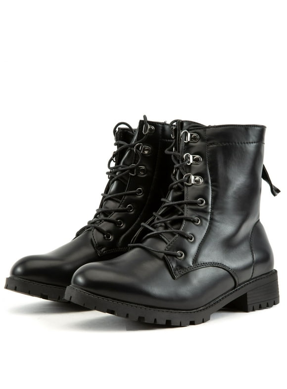 Women's Black Combat Boots