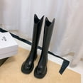 thumbnail image 1 of Round Toe nee High Boots (5, Black), 1 of 6
