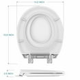 thumbnail image 1 of Round Toilet Seat with Built-in Potty Training for - and Adults, Quiet-Close Feature, Thick Polypropylene, Easy Installation, Fits Standard Round Toilets (16.2-16.7" Length, 14., 1 of 7
