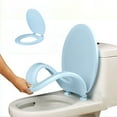 thumbnail image 1 of Round Toilet Seat, Gaqring Soft Close Durable Plastic Toilet Seat, Easy Install Quick Release Bathroom Toilet Seats for Standard Round Toilets, 1 of 7