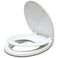 thumbnail image 1 of Round Toilet Seat with Built-In Toddler Training Seat, 1 of 8