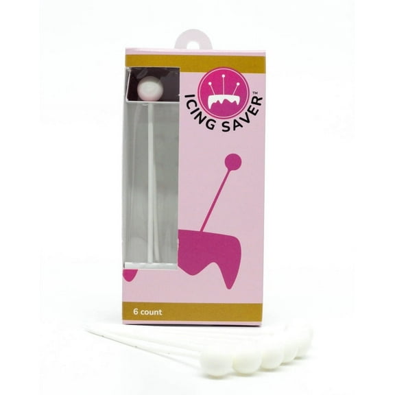 Round Top White Icing Saver 6 Pack