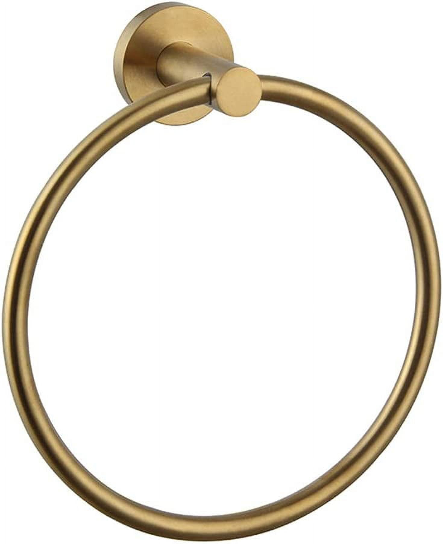 Round Towel Holder for Bathroom Hand Towel Holder Ring Hanging Towel ...