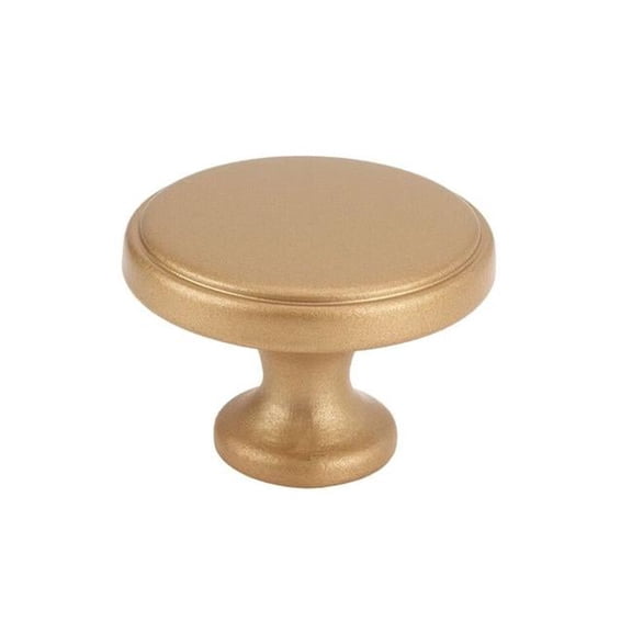 Round Transitional Knob - Dark Matte Brass