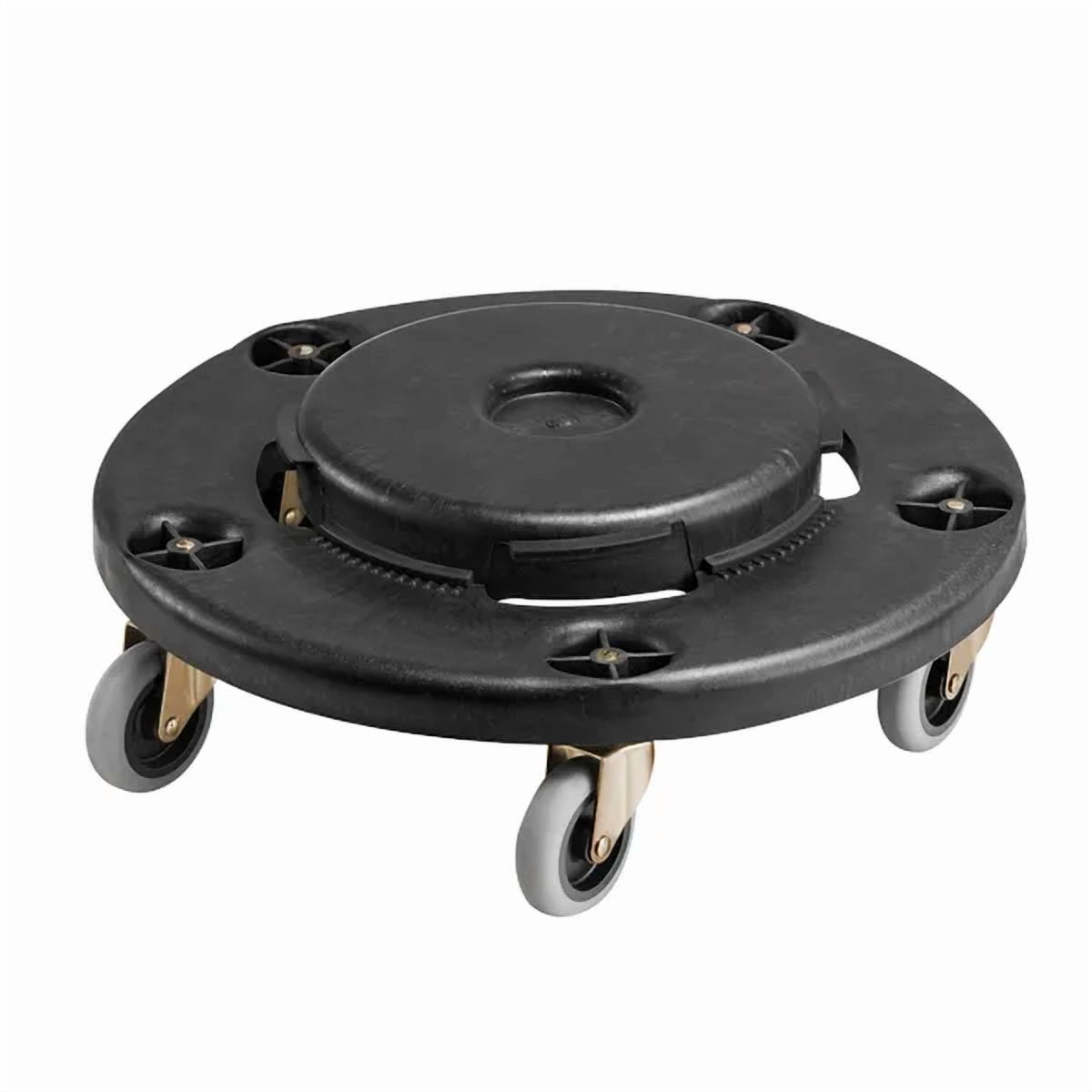 Trash Can Dolly, 500lbs Heavy Duty - Fits 20-55 Gallon Round Bins, Swivel Casters, Twist Lock