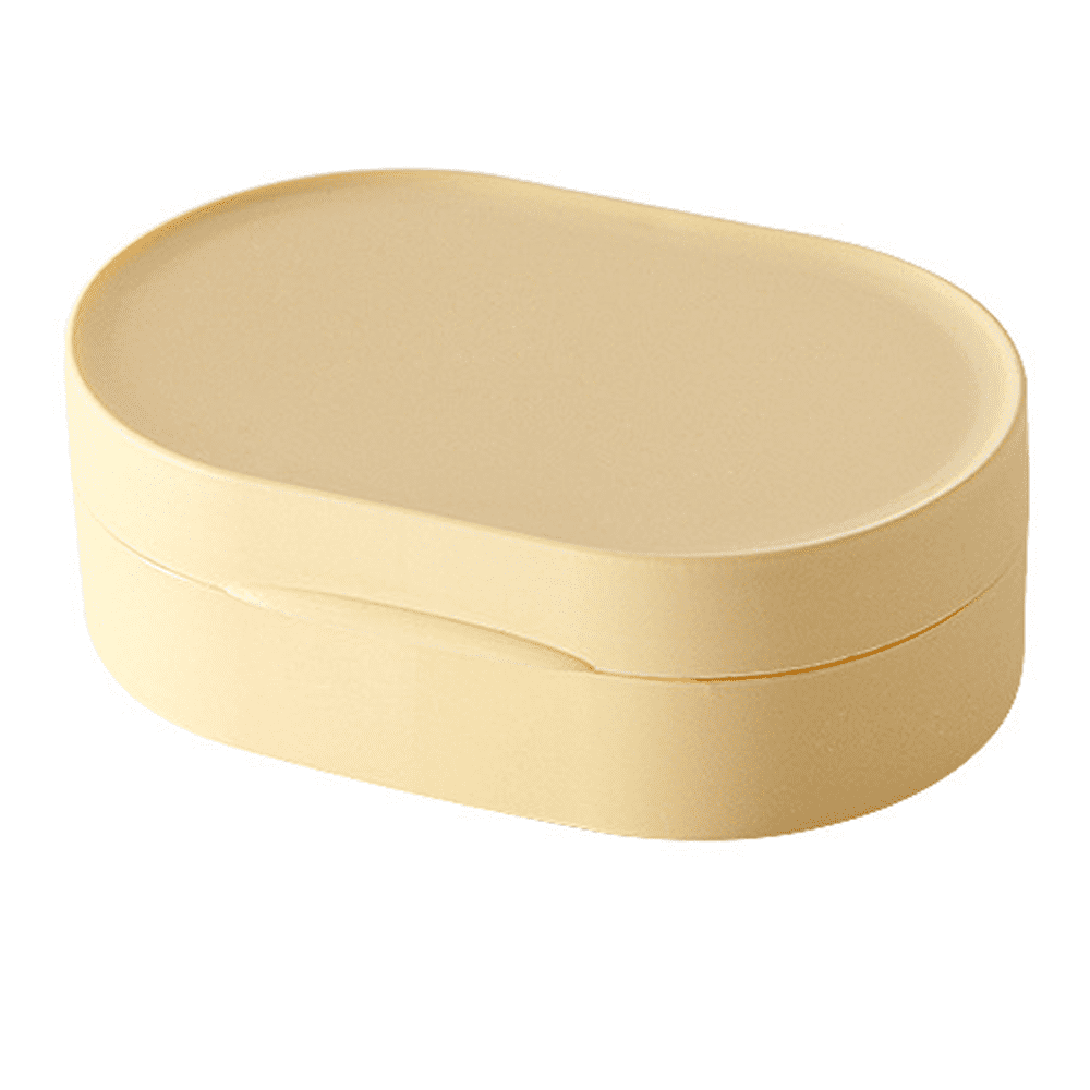 Round Travel Soap Container Round Plastic Soap Holder Soap Dish Round Seal Waterproof Soap