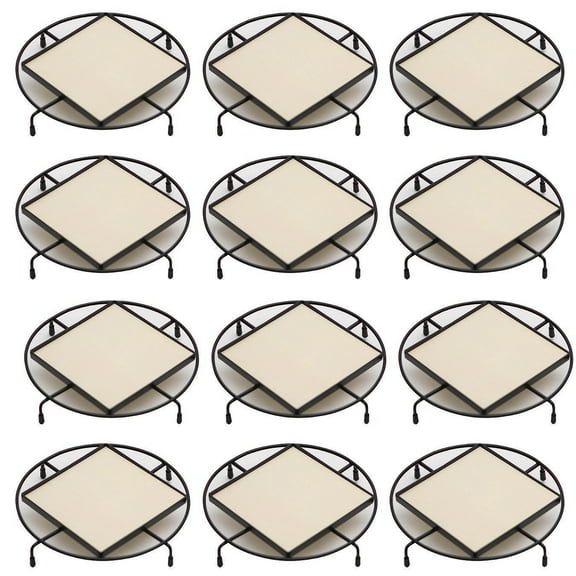 Round Trivet with 4" Square Insert (Pack of 12)