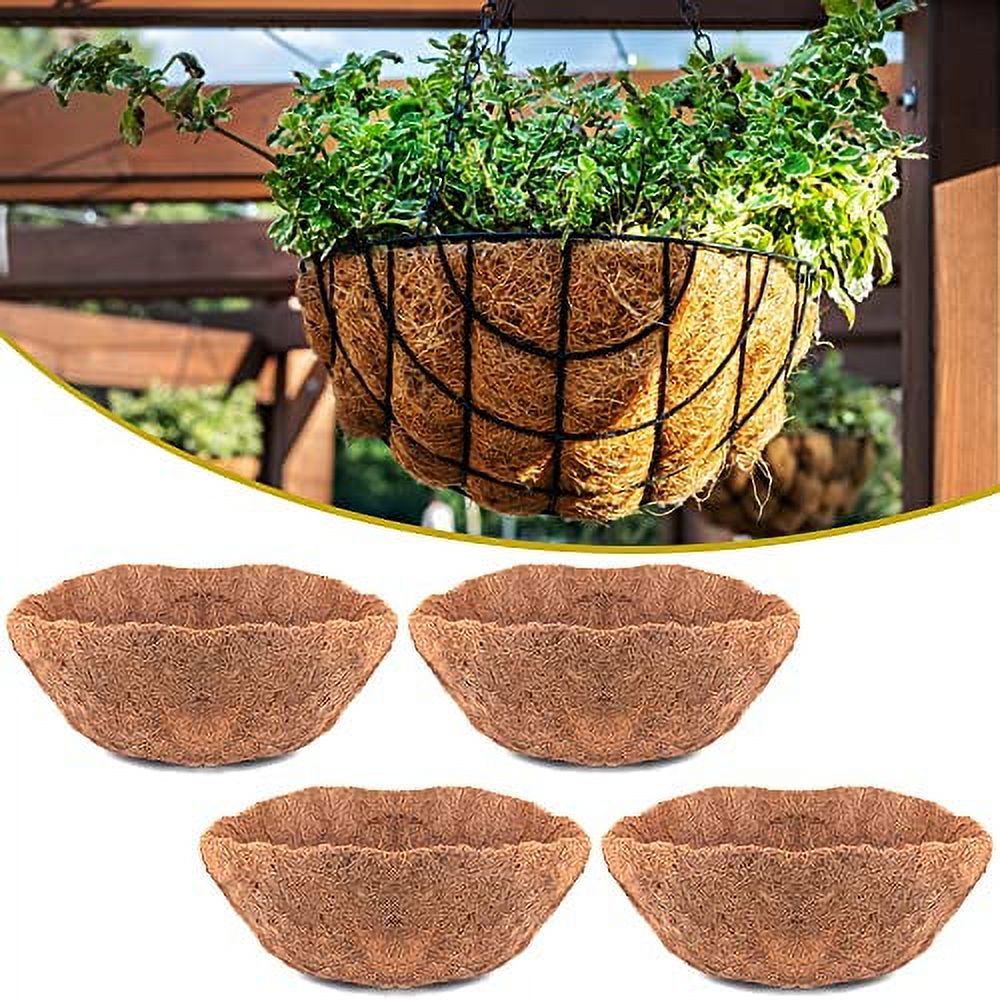 Round Trough Replacement Liners, Nartural nut Fiber Plant Basket Liner