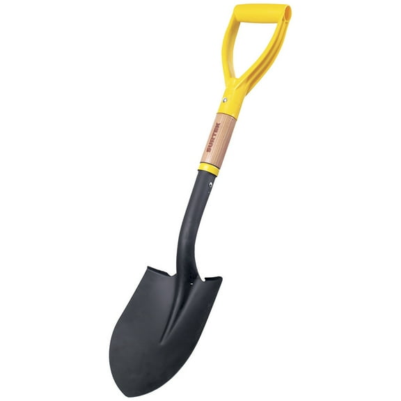 Round Trunk Shovel, Yellow Handle, Surtek