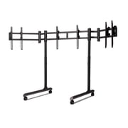 Round Tube Freestanding Triple Monitor Stand [NLR-R011]