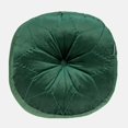 thumbnail image 1 of Round Tufted Dark Green Velvet Floor Pillow, 1 of 5