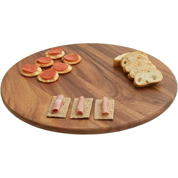 Round Turntable with Stainless Steel Ball Bearing Mechanism (Brown)