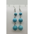 thumbnail image 1 of Round Turquoise Silver Earrings, 1 of 4