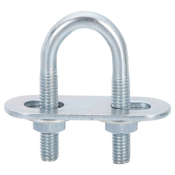 Round U-Bolts 1 Set 16mm Inner Width 46mm Length M6 with Nuts and Plates