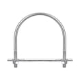 thumbnail image 1 of Round U-Bolts 2 Sets 104mm(4.09") Inner Width 130mm Length M8 304 Stainless Steel with Nuts Washers and Plates, 1 of 5
