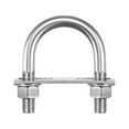thumbnail image 1 of Round U-Bolts 3 Sets 60mm Inner Width 93mm Length M12 with Nuts and Plates, 1 of 5