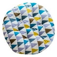 thumbnail image 1 of Round Upholstered Seat Cushion, Soft Padded Office, Home & Car Chair Pad with Durable Fabric, Comfortable Support, Machine Washable, Non-Slip Strap, 1 of 4