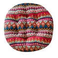 thumbnail image 1 of Round Upholstered Seat Cushion, Soft Padded Office, Home & Car Chair Pad with Durable Fabric, Comfortable Support, Machine Washable, Non-Slip Strap, 1 of 4