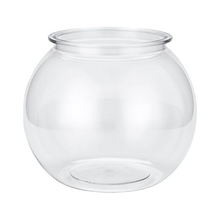 Round Vase Transparent Aquatic Aquarium DIY Fish Tank for Tree Office Stones