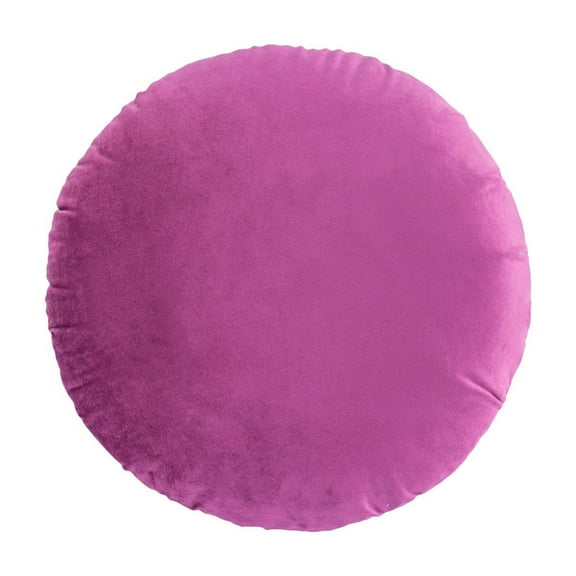 Round Velvet Decorative Throw Pillow Cover 1772 Inch Soft Comfortable Zipper Closure Dutch Flannel Home Cushion