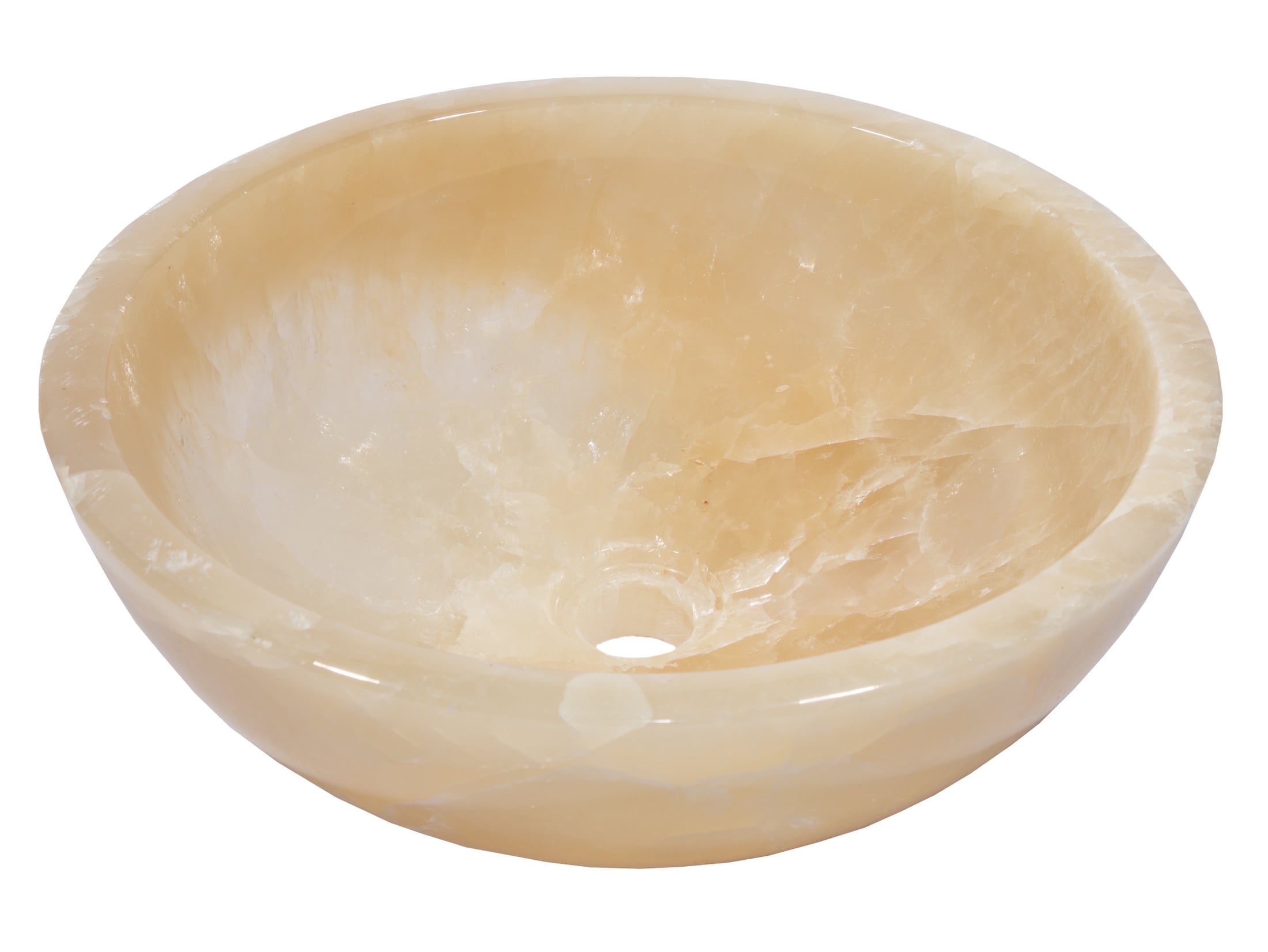 16.5'' Off-White Jurassic Onyx Round Vessel Sink
