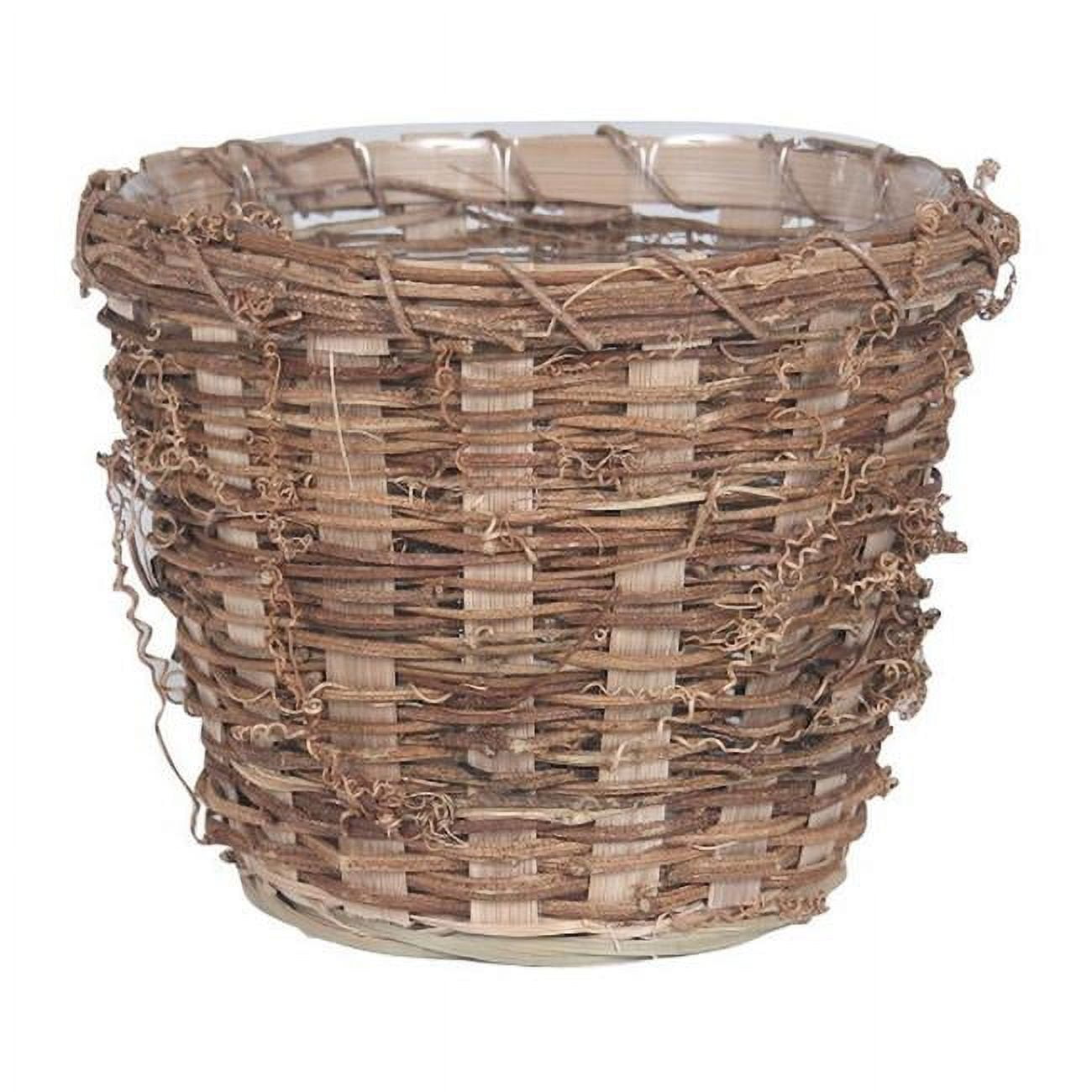 Round Vine Basket Planter