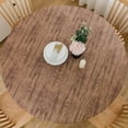 thumbnail image 1 of Round Vinyl Fitted Tablecloth with Flannel Backing Elastic Table Cloth Waterproof Oil-Proof Plastic Cover- Fits Tables up to 40" - 44" Diameter, 1 of 4