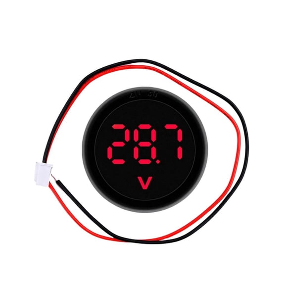 Round Voltmeter 4V 100V Wide Ranges Tester For Home Electronics And Industrial Machinery Voltages Meter