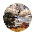 thumbnail image 1 of Round Wall Clock Dramatic Country Printed Decorative & Creative Dual-Purpose Clocks Battery Operated For Home/Office/Classroom/School Clock, 1 of 7