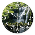 thumbnail image 1 of Round Wall Clock,Majestic Waterfall Cascades Down Moss-Covered Rocks,Silent Non-Ticking Wall Clock Decor for Home Office Kitchen Living Room Bedroom(10inch), 1 of 4