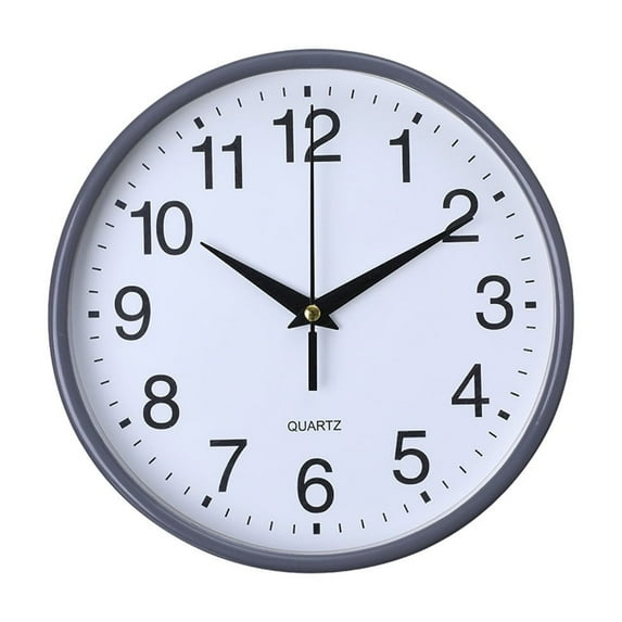 Round Wall Clock, Modern Wall Clock Battery Operated Wall Clocks, Silent Easy Installation Non Ticking Small Analog Clock, for Bedroom, Kitchen, Bathroom, Office, Home